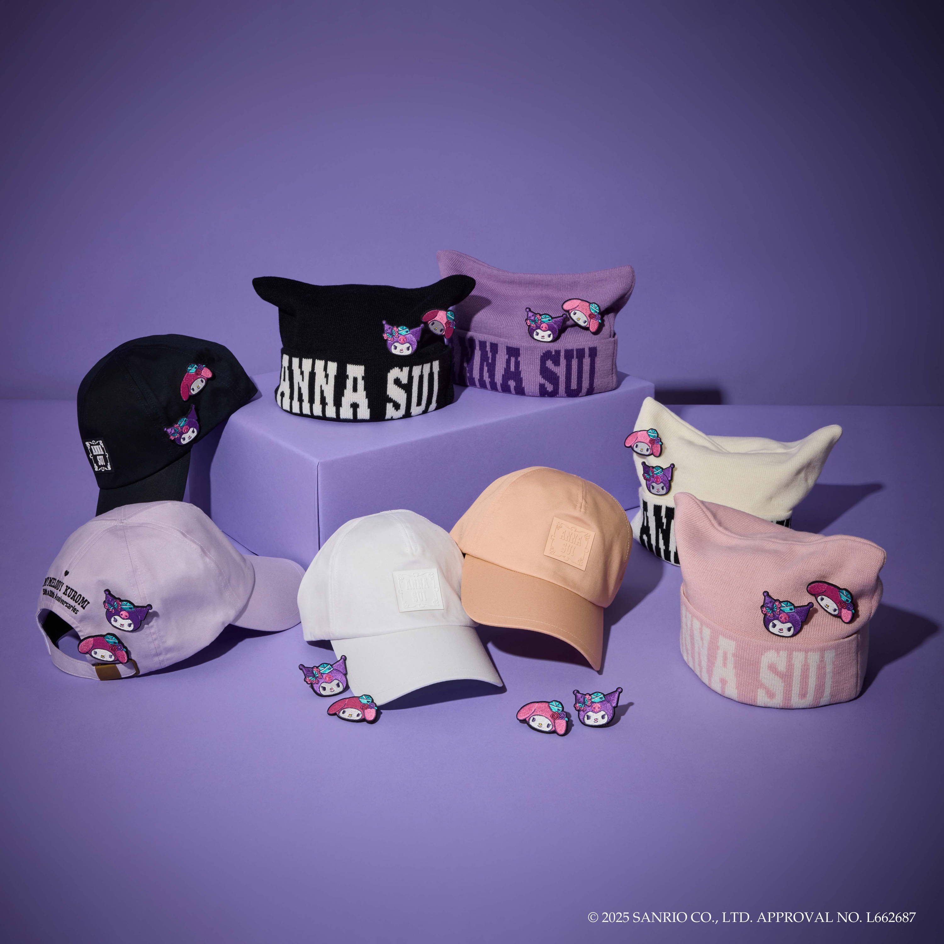 ANNA SUI × マイメロ クロミポーチ アナ スイ「マイメロとクロミ」アメリカンダイナーモチーフの